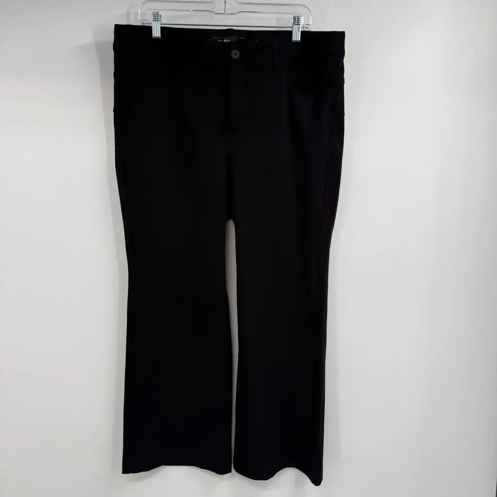 NWOT Torrid Studio Luxe Bombshell Bootcut Ponte Pants Size 18XS Black High-Rise